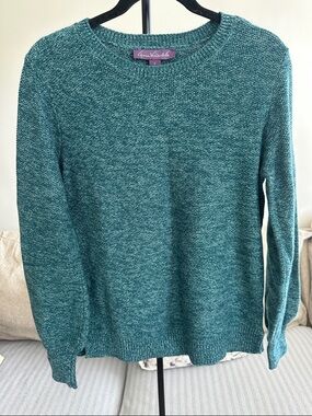 NWT Gloria Vanderbilt Women’s  Crewneck Sweater Green Size Small